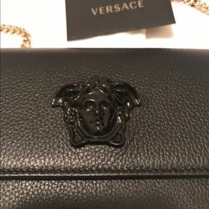 Versace Palazzo Evening Bag With Chain